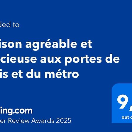 Maison Agreable Et Spacieuse Aux Portes De Paris Et Du Metro Saint-Ouen  Luaran gambar